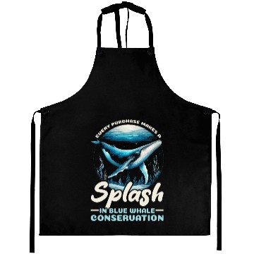 Discover Endangered Species Blue Whale Animal Rights Aprons