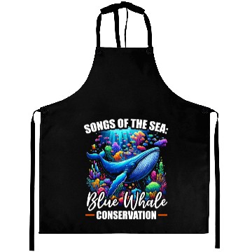 Discover Endangered Species Blue Whale Animal Rights Aprons