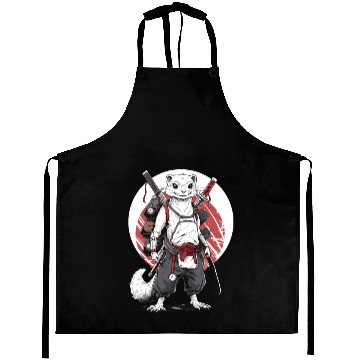Discover Ninja Samurai Anime Ferret Manga Warrior Aprons