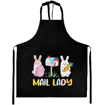 Discover Mail Lady Easter Postal Worker Mail Carrier Aprons