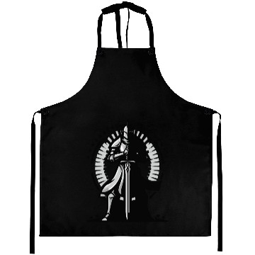 Discover Choose Peaceful Battle | Serene Warrior Design Aprons