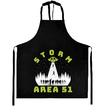Discover Alien Hunter Storm Area 51 Meme Aprons