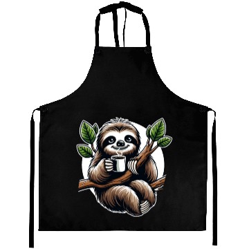 Discover Relaxing Sloth Coffee Lover Fun for a Sloth Aprons
