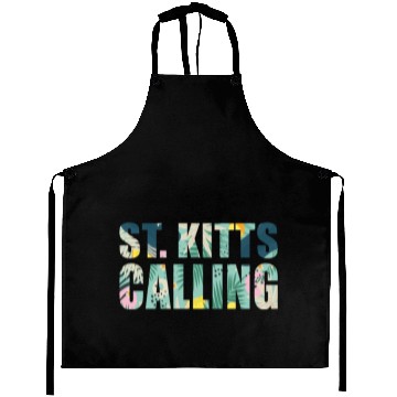 Discover St. Kitts Calling Tropical Vibes Souvenir Aprons