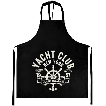 Discover Lighthouse Sailboat Nautical Design Aprons
