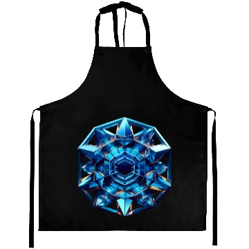 Discover Sapphire Abstract Crystal Aprons