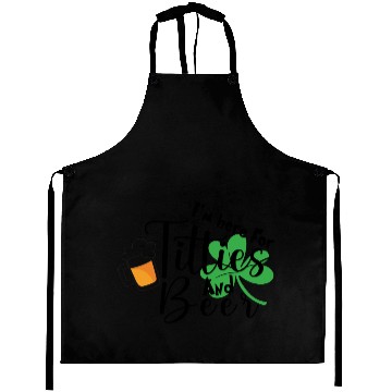 Discover St. Patrick's Day Beer and Shamrock Design Aprons