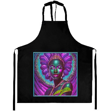 Discover African Goddess Violet Nurturing Me - 1 Aprons