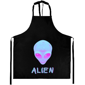 Discover Neon Alien Aprons