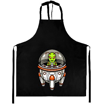 Discover Alien Spacecraft Aprons