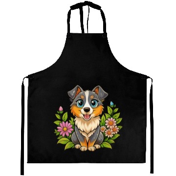 Discover Sweet Australian Shepherd dog Aprons