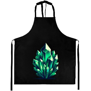 Discover Emerald Crystal Fragments Aprons
