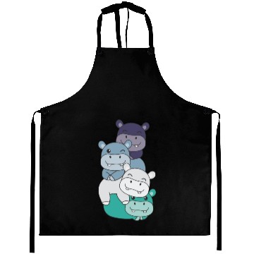 Discover Oriented Aroace Flag Pride Lgbtq Cute Hippo Aprons