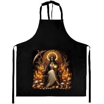 Discover La Santa Muerte Saint Death Aprons