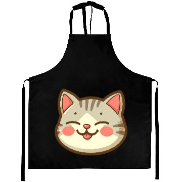 Discover Cool Cat Vibes: Feline Face Aprons