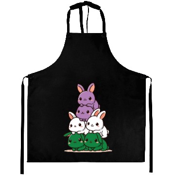 Discover Bunnies Genderqueer Flag Pride Month Cute Bunny Aprons