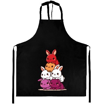 Discover Bunnies Lesbian Flag Pride Month Cute Bunnies Aprons