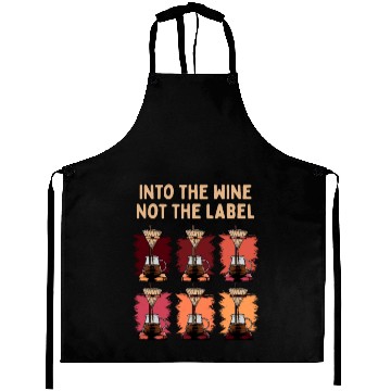 Discover Funny Wine Lover Drinking Champagne Aprons