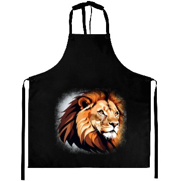 Discover Lion Face Aprons