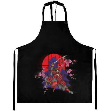 Discover Samurai mask Aprons