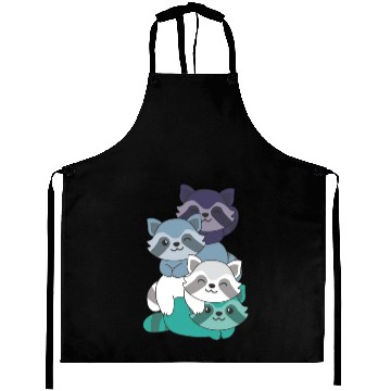 Discover Oriented Aroace Flag Pride Lgbtq Cute Raccoon Aprons