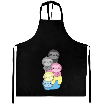 Discover Polygender Flag Pride Lgbtq Cute Sloth Aprons