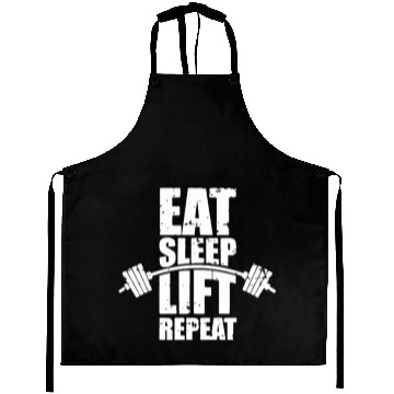 Discover Eat sleep lift repeat Aprons