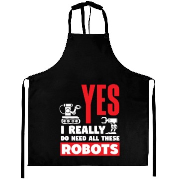 Discover Funny Robotics Robot Engineering Programming Aprons