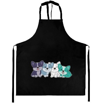 Discover Oriented Aroace Flag Pride Lgbtq Cute Corgi Dogs Aprons