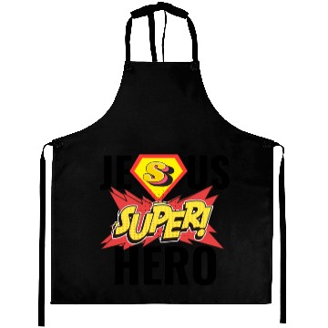 Discover Jesús Superhero Religión Christ. Aprons