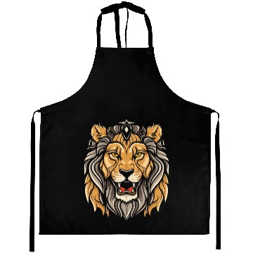Discover Lion head premium Aprons design