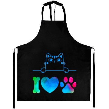 Discover i love cat Aprons