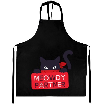 Discover meowdy partner , cat lover Aprons