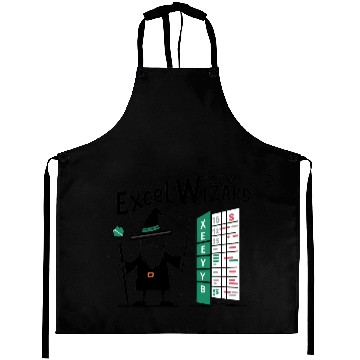 Discover excel wizard funny accountant bookkeepers gift Aprons