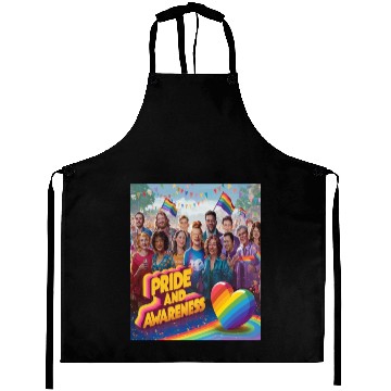 Discover LGBTQ Pride and Awareness Designs illustration Aprons