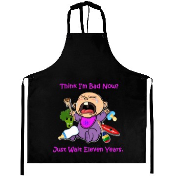 Discover Just Wait Baby Aprons