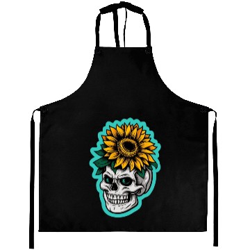 Discover skull sunflower Aprons