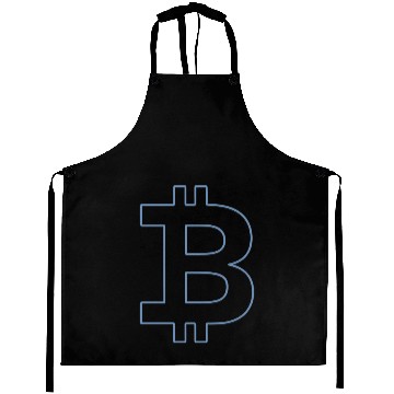 Discover Bitcoin Silhouette Pocket Currency Store Aprons