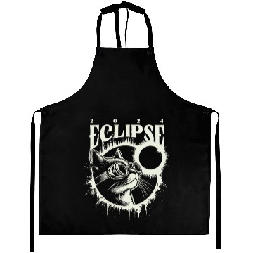 Discover Total Solar Eclipse 2024 Vintage Eclipse Lover Aprons