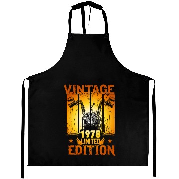 Discover Vintage 1978 Limited Edition, Motorcycle Lover Aprons