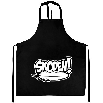 Discover Skoden Native American slang funny rez dog Aprons