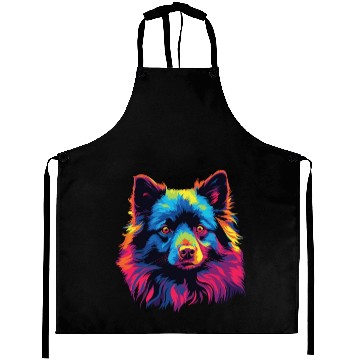 Discover Watercolor Colorful Schipperke Aprons