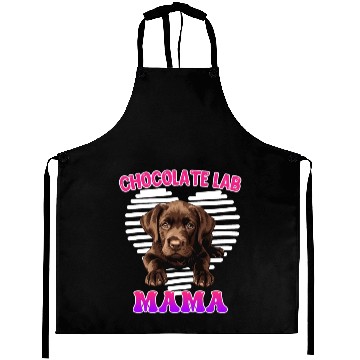 Discover Labrador Retriever CHOCOLATE LAB MOM Labrador Aprons