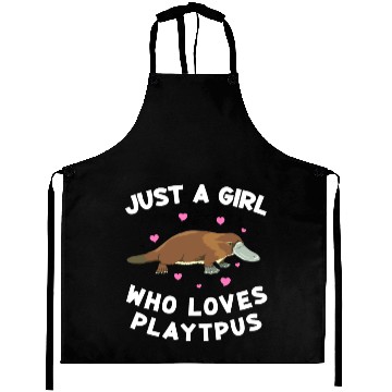 Discover Just a girl who loves platypus funny Platypus Aprons