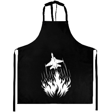 Discover Fighter Jet Model Airplane Fire Flames Flight Aprons