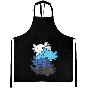 Discover Transmasc Flag Pride Lgbtq Cute Axolotl Stack Aprons