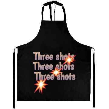 Discover Three Shots gun Aprons