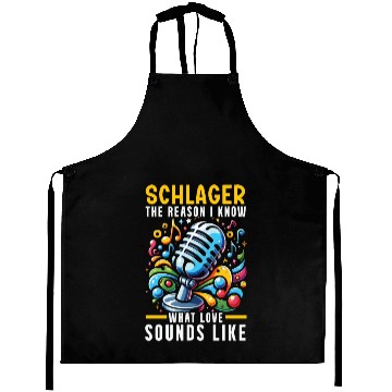 Discover German Schlager Singer Germany Music Lover Aprons