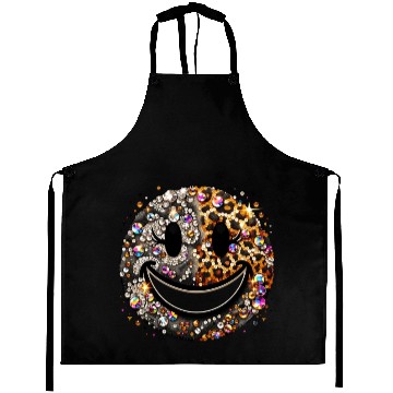 Discover Smiling Bling Graphic Aprons