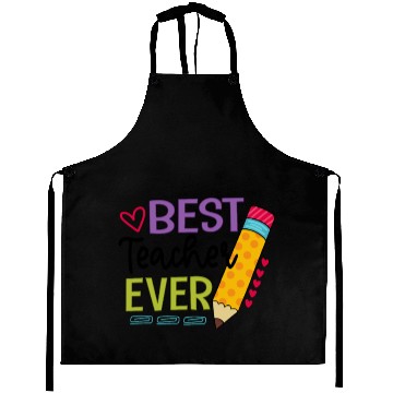 Discover Best Teacher Ever Teaching Pensil Aprons